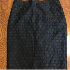 Anthropologie Maeve black pencil skirt